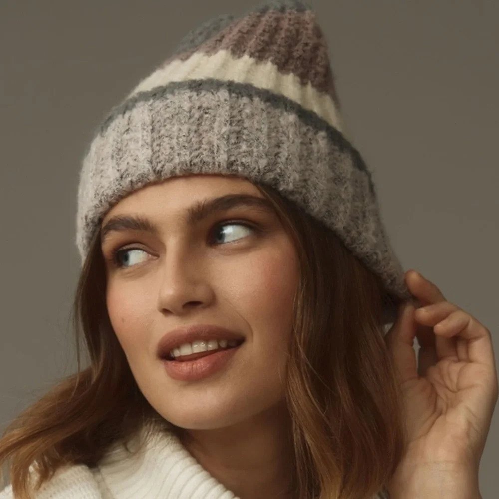 NWT Anthropologie Sriped Beanie